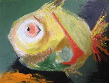 Pittura intitolato "Большая рыба" da Ianina Chuprina, Opera d'arte originale, Olio