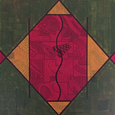 Malerei mit dem Titel "Africa" von Anita And Co, Original-Kunstwerk, Acryl