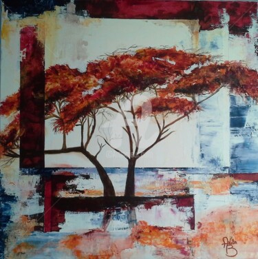 Painting titled "l arbre sang" by Anita Boche, Original Artwork, Acrylic