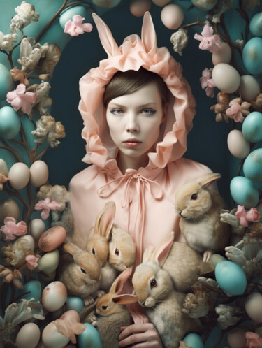 Arte digitale intitolato "Easter Magic No1" da Anita Kalmar, Opera d'arte originale, Stampa digitale