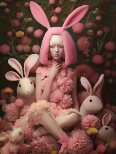 Arte digital titulada "Easter Magic No6" por Anita Kalmar, Obra de arte original, Impresión digital