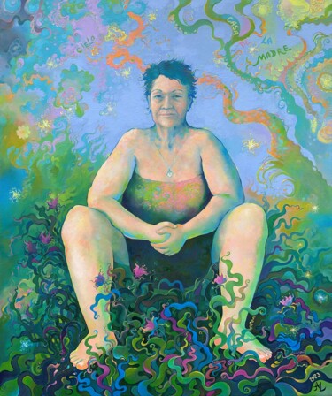 Malarstwo zatytułowany „Madre” autorstwa Anita Zotkina, Oryginalna praca, Olej
