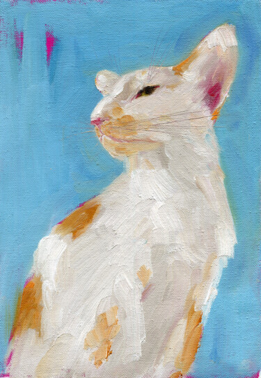 「Cat 8」というタイトルの絵画 Anja Rudkoによって, オリジナルのアートワーク, オイル