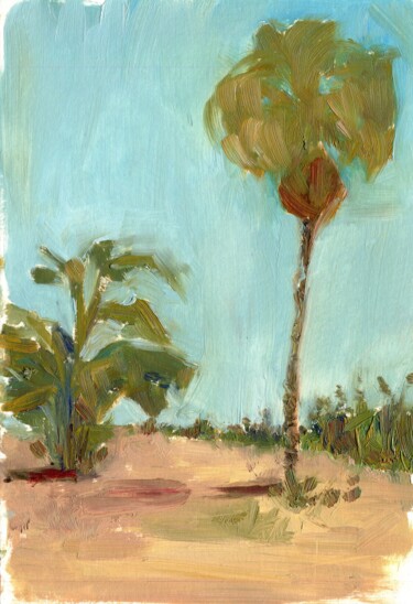 绘画 标题为“Palms 2” 由Anja Rudko, 原创艺术品, 油