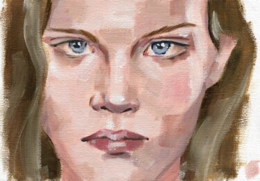 「Portrait 4」というタイトルの絵画 Anja Rudkoによって, オリジナルのアートワーク, オイル
