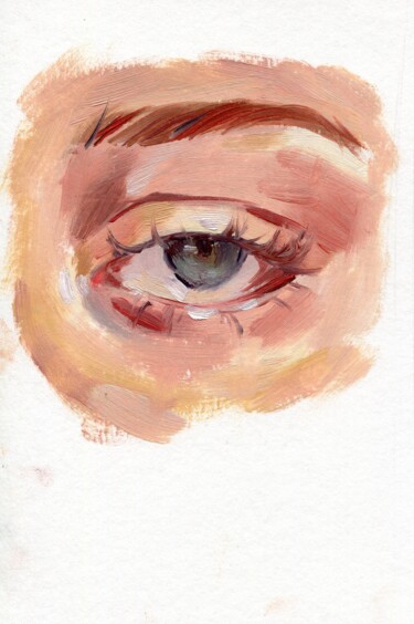 Pintura titulada "Eye 1" por Anja Rudko, Obra de arte original, Oleo