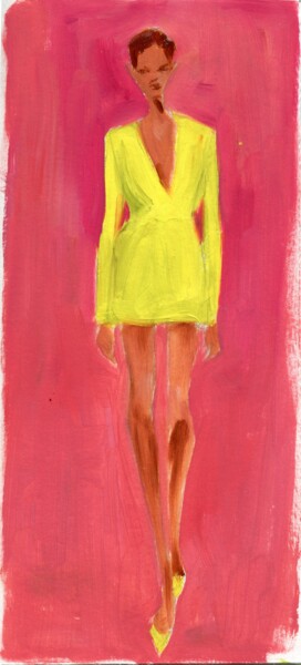 Painting titled "Fashion 1" by Anja Rudko, Original Artwork, Oil