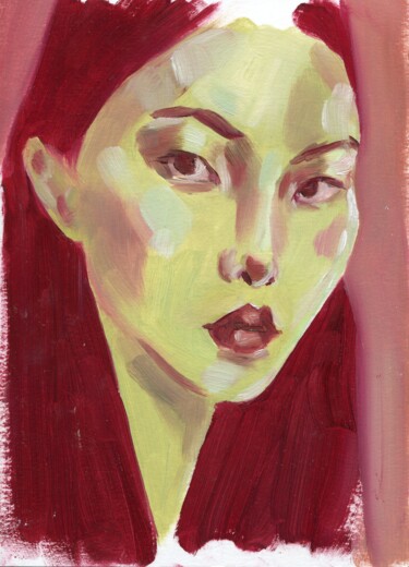 Painting titled "Portrait 24" by Anja Rudko, Original Artwork, Oil