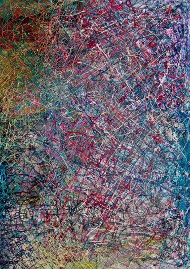 제목이 "Confusion II."인 미술작품 Anja Semling로, 원작, 아크릴 나무 들것 프레임에 장착됨