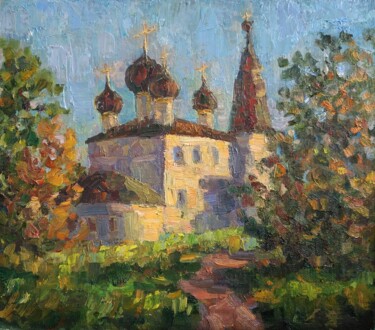 Painting titled "Вечерний свет" by Ankei, Original Artwork, Oil