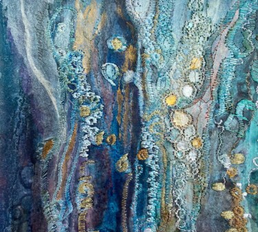 Painting titled "Cascade No 4" by Ann Dunbar, Original Artwork, Acrylic