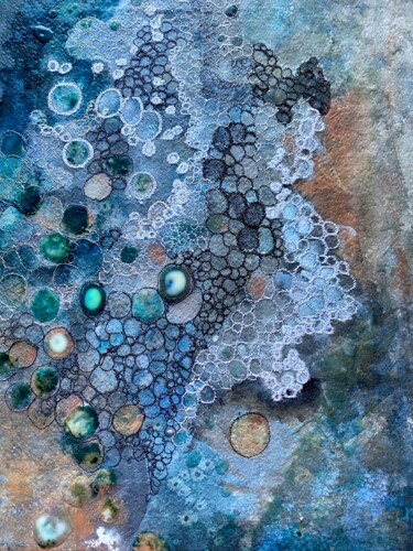 Malerei mit dem Titel "Sparkling Droplets" von Ann Dunbar, Original-Kunstwerk, Acryl