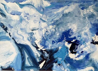 Pittura intitolato "Snowy Plateau" da Ann X, Opera d'arte originale, Acrilico