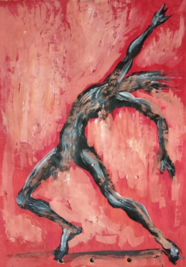 Картина под названием "Композиция-3124" - Анна Ягужинская, Подлинное произведение искусства, Акрил