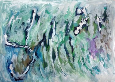 「Абстракт 24-5-11」というタイトルの絵画 Анна Ягужинскаяによって, オリジナルのアートワーク, グワッシュ水彩画