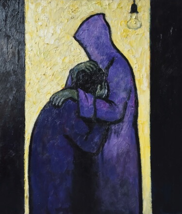 Картина под названием "Без слов и названия" - Анна Ягужинская, Подлинное произведение искусства, Масло
