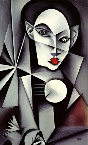 Картина под названием "Queen of Spades" - Anna Alekberova, Подлинное произведение искусства, Масло