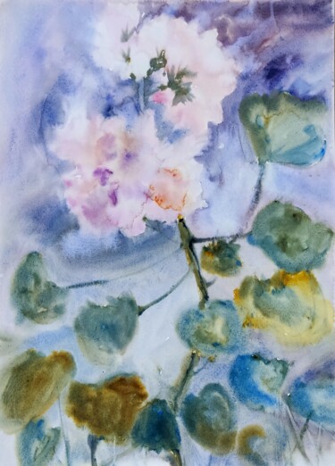 Malerei mit dem Titel "Love sharm" von Anna Artemieva, Original-Kunstwerk, Aquarell