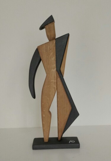 Scultura intitolato "The soldier" da Anna Beltrame A＋D Art, Opera d'arte originale, Legno