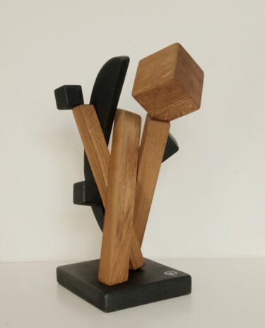Skulptur mit dem Titel "Ensamble-2" von Anna Beltrame A＋D Art, Original-Kunstwerk, Holz