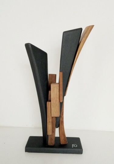 Sculptuur getiteld "Forme con segmenti" door Anna Beltrame A＋D Art, Origineel Kunstwerk, Hout