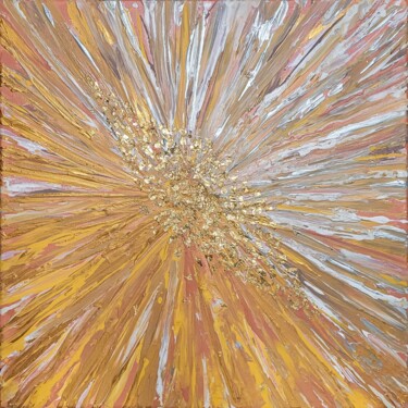 Schilderij getiteld "Golden pulse - Poul…" door Anna Colt, Origineel Kunstwerk, Acryl