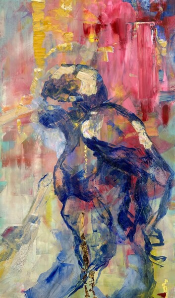 Peinture intitulée "Male beginning." par Anna Evtushenko, Œuvre d'art originale, Huile