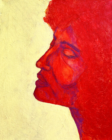 제목이 "Red portrait"인 미술작품 Anna Gaikovich로, 원작, 아크릴