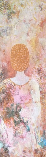 Painting titled "La fiancée aux lise…" by Anna Grazi, Original Artwork, Acrylic