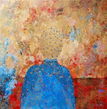 Painting titled "Le jeune homme aux…" by Anna Grazi, Original Artwork, Acrylic