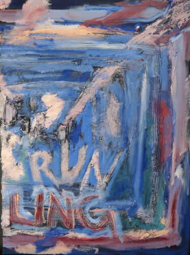 Schilderij getiteld "Don’t run darling p…" door Anna Grete Moller, Origineel Kunstwerk, Olie