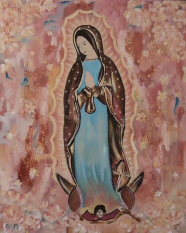 "Virgen Mary" başlıklı Tablo Anna Grete Moller tarafından, Orijinal sanat, Petrol