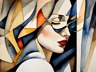 Digitale Kunst mit dem Titel "Świat  kobiety 4" von Anna Grochowska, Original-Kunstwerk, Digitale Malerei