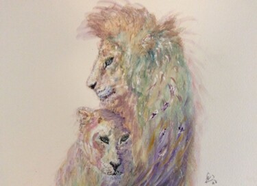Painting titled "I will protect you" by Anna Killinger, Original Artwork, Acrylic