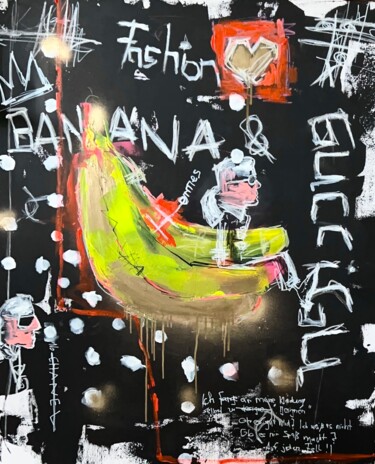 Pittura intitolato "BANANA" da Anna Lademann, Opera d'arte originale, Acrilico