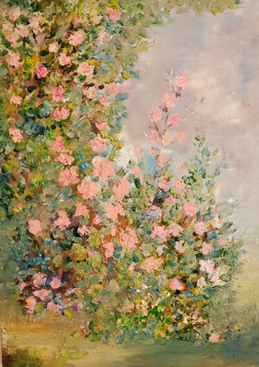 Malarstwo zatytułowany „Котловината на рози…” autorstwa Anna Mytavska (Cabrerra), Oryginalna praca, Olej