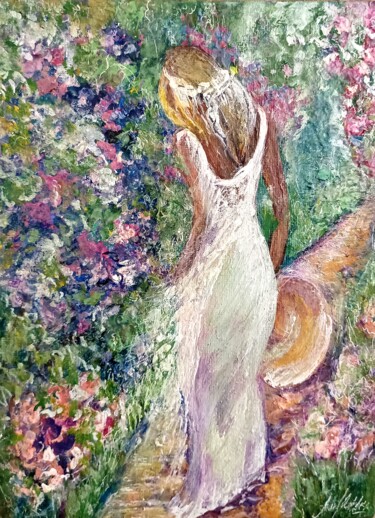 Pintura titulada "Викторианска градина" por Anna Mytavska (Cabrerra), Obra de arte original, Oleo