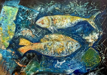 Pintura intitulada "В дълбоки води" por Anna Mytavska (Cabrerra), Obras de arte originais, Óleo