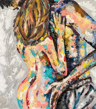 Картина под названием "«ДОВЕРИЕ»" - Анна Нурбаева, Подлинное произведение искусства, Масло