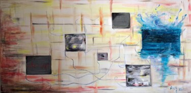 Картина под названием "The Windows" - Anna Oleinik (Anarta), Подлинное произведение искусства, Акрил