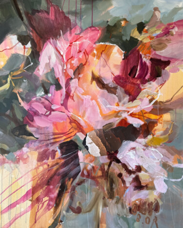 Pittura intitolato "A Burst of Sensation" da Anna Rolskaya, Opera d'arte originale, Acrilico