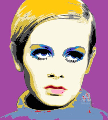 Schilderij getiteld "Pop art portrait" door Anna Serebrenoya, Origineel Kunstwerk, 2D Digital Work