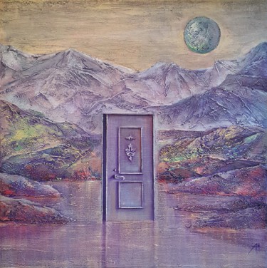 Painting titled "Where the soul lives" by Anna Shuvaeva, Original Artwork, Acrylic Mounted on Wood Stretcher frame