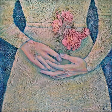 Картина под названием "Charming" - Anna Shuvaeva, Подлинное произведение искусства, Акрил Установлен на Деревянная рама для…