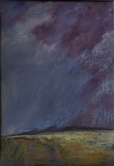 Peinture intitulée "В дождь" par Anna Shwed, Œuvre d'art originale, Pastel