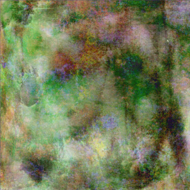 Digitale Kunst mit dem Titel "Foggy Dandelion fie…" von Anna Vaasi, Original-Kunstwerk, Digitale Malerei