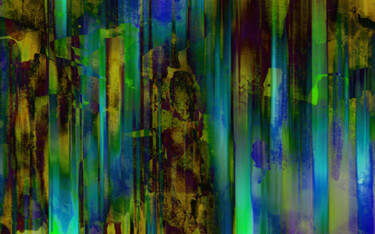 Arts numériques intitulée "Tropical forest. Ra…" par Anna Vaasi, Œuvre d'art originale, Peinture numérique
