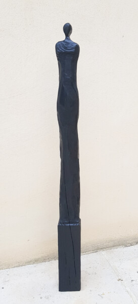 Skulptur mit dem Titel "Elle" von Annbo, Original-Kunstwerk, Holz