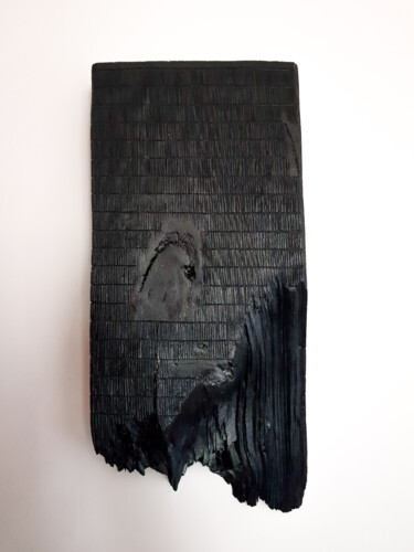Γλυπτική με τίτλο "Furrow II" από Annbo, Αυθεντικά έργα τέχνης, Ξύλο