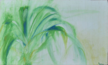 Peinture intitulée "Plante verte" par Anne B, Œuvre d'art originale